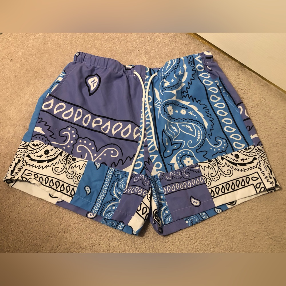 Blue and purple paisley Shein men’s shorts size medium